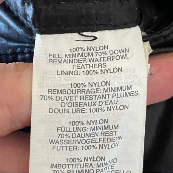 J Crew Vest Womens Large L Black Alhambra Puffer Down Shiny Commute Ski Hike - Picture 5 of 7